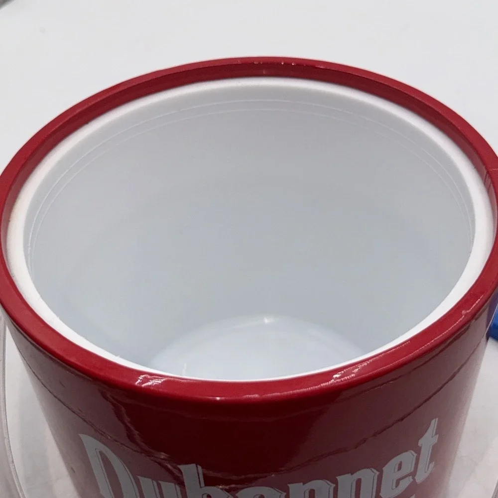 Rare Dubonnet Wine Company Rouge et Blanc Red Ice Bucket Promo Advertising Retro